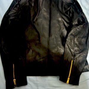 Ralph Lauren leather moto jacket
